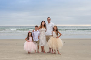 Oceanside beach family photo