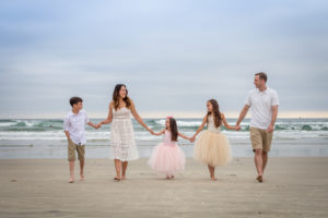Oceanside beach family photo