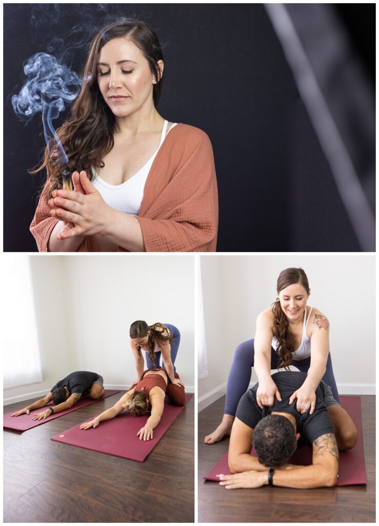 Branding photos for San Diego yogi and massage therapist
